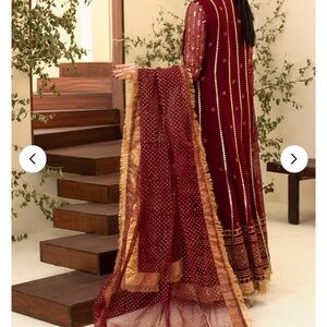 Chicophicial brand maroon outfit